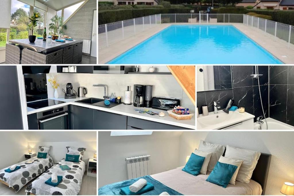 Perle Beach, Petite Maison Situee En Bord De Plage, Piscine. Guidel Εξωτερικό φωτογραφία